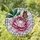 Art Lovers' Intricate Glowing Tiffany Stained Glass Peony Monarch Butterfly Pink Orange Green Mosaic Stained Glass Suncatcher - 1