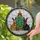 Cat Lovers' Vibrant Stained Glass Christmas Cats Festive Tree Mosaic Jewel Tones Red Green Gold Stained Glass Suncatcher - Wq0s8KzS0x