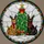 Cat Lovers' Vibrant Stained Glass Christmas Cats Festive Tree Mosaic Jewel Tones Red Green Gold Stained Glass Suncatcher - 5