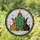 Cat Lovers' Vibrant Stained Glass Christmas Cats Festive Tree Mosaic Jewel Tones Red Green Gold Stained Glass Suncatcher - xzHfhXUjld