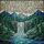 Nature & Art Lovers' Tiffany Stained Glass Waterfall Mountainscape Teal Emerald Gold Stained Glass Suncatcher - 5