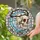 Artful Soul Enthusiasts' Intricate Tiffany Glass Skull Moon Rose Thorn Pink Red Gold Cyan Mosaic Stained Glass Suncatcher - 2