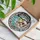 Artful Soul Enthusiasts' Intricate Tiffany Glass Skull Moon Rose Thorn Pink Red Gold Cyan Mosaic Stained Glass Suncatcher - 3