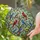 Nature Lovers' Intricate Tiffany Stained Glass Eight Colorful Birds Jewel Tone Mosaic Art Stained Glass Suncatcher - 2