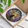 Stained Glass Art Lovers' Jewel Tone Black Cat Silhouette Pink Hydrangea Sunset Window Mosaic Stained Glass Suncatcher - 3