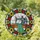 Sewing Enthusiasts' Intricate Jewel Tone Tiffany Glass Vintage Sewing Machine Mosaic, Red Rose & Sunflower Border Stained Glass Suncatcher - 76sk2Z-Ob6