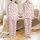 Newborn Personalized Red Hearts Cursive Name Cotton Pajama & Hat Set - Baby Birth Gift Satin Pajamas Set - 1