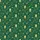 Enchanted Winter Golden Yellow House Star Snowflake Pattern - Deep Green Garment Satin Pajamas Set - 4
