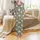 Women's Whimsical Snowman & Holly Pajamas: Muted Olive Winter Sleep Set Satin Pajamas Set - 2