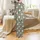 Women's Whimsical Snowman & Holly Pajamas: Muted Olive Winter Sleep Set Satin Pajamas Set - 3