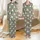 Women's Whimsical Snowman & Holly Pajamas: Muted Olive Winter Sleep Set Satin Pajamas Set - 1