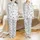Horse Lover's Satin Pajamas: Vintage Hand-Sketched Black & White Equine & Horseshoe Set Satin Pajamas Set - 1