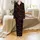 Personalized Family Christmas Sleepwear: 'We Are Family' Buffalo Plaid Print Set for All Ages & Pets Satin Pajamas Set - 2