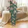 Women's Sloth Floral Pajama Pants: Tea-Loving Sloths & Rose-Pink Forest Foliage Satin Pajamas Set - 2