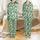 Pickle Lover's Whimsy: Hand-Drawn Smiling Chef Pickles & Jars Seamless Design Satin Pajamas Set - 1