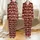 Family Personalized Buffalo Plaid Reindeer Lights Cotton Blend Pajamas Satin Pajamas Set - 1