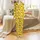 Playful Yellow Duck Pattern: Seamless Swimming Cartoon Ducks Flat Art Print Satin Short-Sleeve Pajamas Set - 2