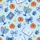 Festive Hanukkah Blue & Gold Menorah Dreidel Sufganiyot Watercolor Design Satin Pajamas Set - 4