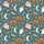 Custom Face Family Halloween Pajamas: Teal Ghost & Bat Pattern Sleep Set Satin Pajamas Set - 4