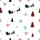 Holiday Decor: Rustic Reindeer Sleigh Seamless Pattern with Buffalo Plaid & Holly Satin Pajamas Set - 4