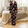 Santa Hockey Game: Dynamic Christmas Skaters & Snowflakes All-Over Pattern – Holiday Graphic Satin Pajamas Set - 2