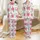 Women's Bridesmaid Rayon Pajamas: Watercolor Fuchsia Rose & Teal Cactus Floral Satin Pajamas Set - 1
