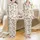 Women's Whimsical Parisian Puppy Christmas Pajamas: Cavalier King Charles Spaniel & Eiffel Tower Sleep Set Satin Pajamas Set - 1