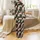 Family Retro Christmas Loungewear: Quilted Tartan Plaid Patchwork, Holly Tree & Snowflake Design Satin Pajamas Set - 3