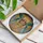 Art Lovers' Serene Stained Glass Angel Iridescent Wings Gold Amber Lavender Teal Mosaic Stained Glass Suncatcher - 3