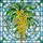 Art Lovers' Tiffany Style Golden Yellow Floral Stained Glass Blue Sky Mosaic Design Stained Glass Suncatcher - 5