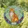 Cat Lovers' Intricate Tiffany Stained Glass Orange Tabby Cat, Jewel Tone Floral & Green Mosaic Stained Glass Suncatcher - 1