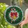 Holiday Enthusiasts' Intricate Jewel Tone Tiffany Stained Glass Candy Cane Holly Wreath Design Stained Glass Suncatcher - 2