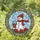 Holiday Decor Lovers' Stained Glass Snowman, Holly, Poinsettia, Plaid Scarf, Tiffany Jewel Tones Stained Glass Suncatcher - R2GStClMP1