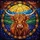 Art & Nature Lovers' Majestic Highland Cow Tiffany Stained Glass Sunburst Starry Night Jewel Tones Stained Glass Suncatcher - 5