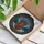 Festive Animal Art Lovers' Vibrant Tiffany Stained Glass Highland Cow Christmas Wreath Motif Stained Glass Suncatcher - ltRED6VMue