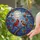 Bird Lovers' Vibrant Cardinal Pair Tiffany Style Stained Glass Full Moon Mosaic Stained Glass Suncatcher - BhEkn97ZEZ