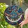 Music Enthusiasts' Vibrant Jewel Tone Stained Glass Treble Clef Kaleidoscope Mosaic Stained Glass Suncatcher - hG_1-6y2WB