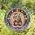 Christmas Lovers' Intricate Stained Glass Santa Mouse Festive Jewel Tone Mosaic Stained Glass Suncatcher - nSjShdj3r6