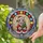 Christmas Lovers' Intricate Stained Glass Santa Mouse Festive Jewel Tone Mosaic Stained Glass Suncatcher - ogtCkCQ0S6