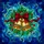 Holiday Enthusiasts' Ornate Golden Christmas Bell Emerald Holly Stained Glass Teal Sapphire Mosaic Stained Glass Suncatcher - 5
