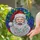 Christmas Lovers' Jolly Santa Stained Glass Mosaic, Vibrant Tiffany Style Jewel Tone Christmas Pattern with Black Lead Lines Stained Glass Suncatcher - 2
