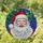 Christmas Lovers' Jolly Santa Stained Glass Mosaic, Vibrant Tiffany Style Jewel Tone Christmas Pattern with Black Lead Lines Stained Glass Suncatcher - 1