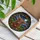 Christmas Art Lovers' Stained Glass Highland Cow Design: Festive Garland, Holly, Poinsettias, Jewel Tones Stained Glass Suncatcher - 6wsi-1vl5o