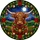 Christmas Art Lovers' Stained Glass Highland Cow Design: Festive Garland, Holly, Poinsettias, Jewel Tones Stained Glass Suncatcher - 5