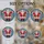 Holiday Enthusiasts' Cheerful Santa Claus Tiffany Stained Glass Red Gold Green Winter Night Mosaic Stained Glass Suncatcher - k1Af6uXayY