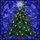Holiday Art Lovers' Glowing Tiffany Stained Glass Christmas Tree with Jewel Red Blue Purple Ornaments & Starry Snowflakes Stained Glass Suncatcher - 5
