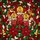 Christmas Art Admirers' Glowing Tiffany Stained Glass Red Candles Poinsettia Holly Mosaic Stained Glass Suncatcher - 5