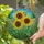 Nature Lovers' Vibrant Tiffany Stained Glass Sunflowers & Jewel Tone Landscape Pattern Stained Glass Suncatcher - 2