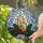 Art Lovers' Tiffany Style Stained Glass Glowing Candles Holly Berries Mosaic Pattern Stained Glass Suncatcher - 2