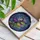 Witchy Aesthetic Fans Vibrant Stained Glass Frog Witch Purple Hat Broomstick Cosmic Night Sky Art Stained Glass Suncatcher - IWm1qi2GEd
